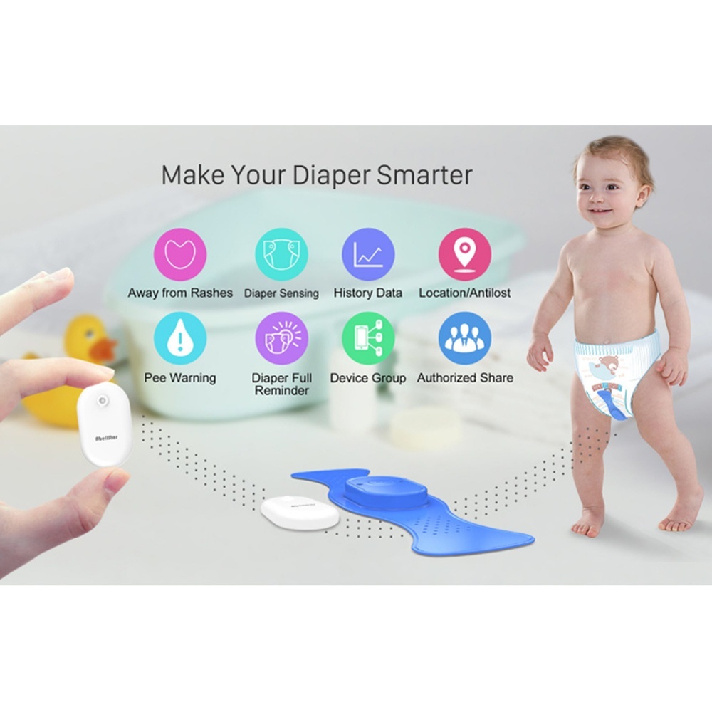 Promemoria sensore pannolino bambini Home Smart Pipì Fibbia Pannolini anziani Pannolini indossabili Sensore di umidità Sensore di allarme Promemoria bagnato