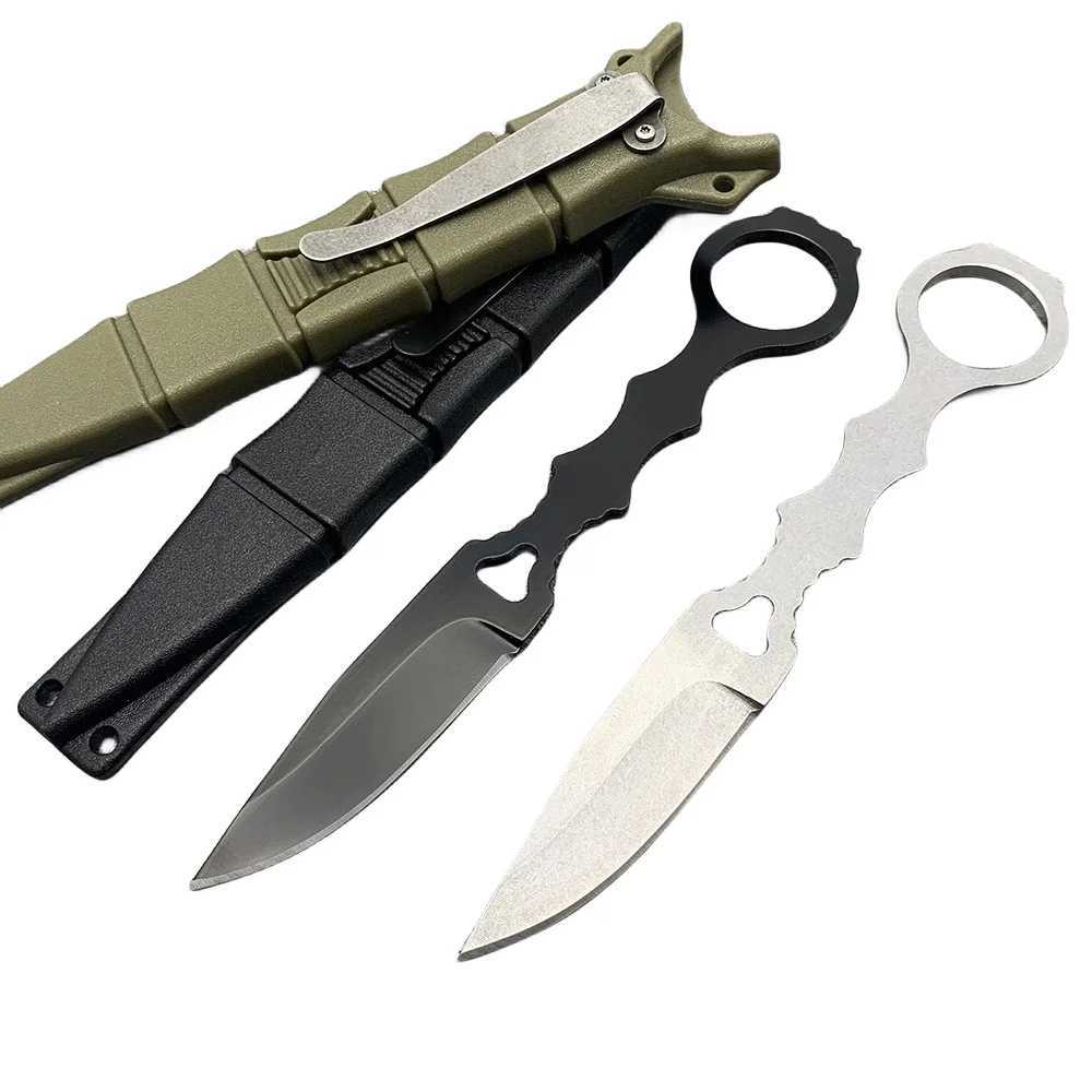 Охотничьи ножи для кемпинга, крутой нож с фиксированным лезвием, портативные инструменты для выживания, многофункциональные карманные ножи, тактические военные охотничьи ножи на открытом воздухе 240315