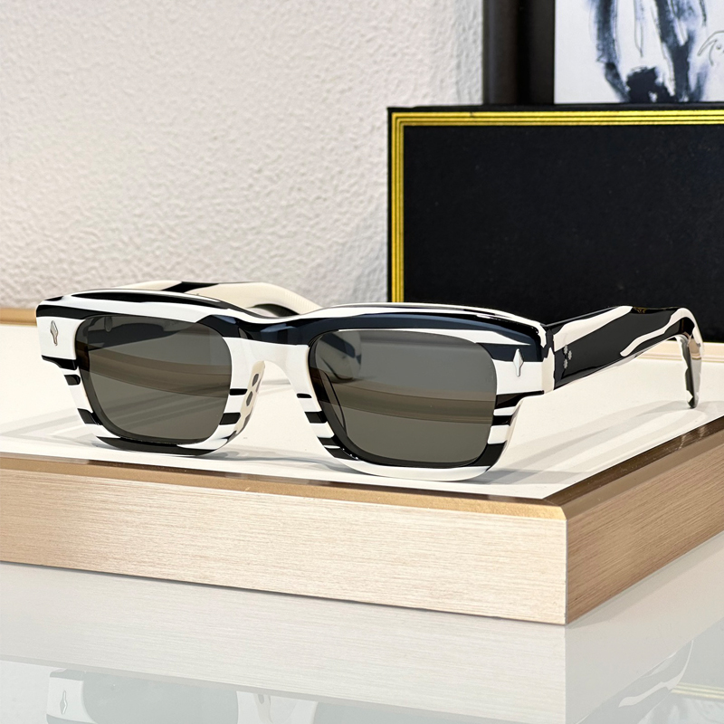 luxury designer sunglasses for men women famous brand square JEF Acetate frame uv400 protective lenses square cat eye retro eyewear original sun glasses with BOX