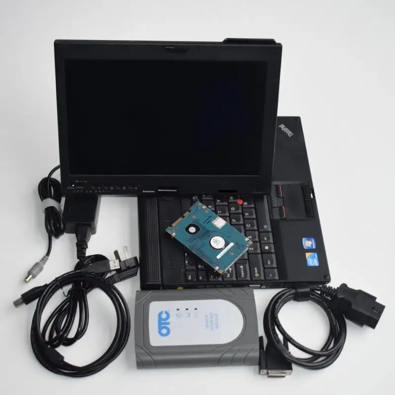 För Toyota Diagnostic Scan Tool OTC IT3 TechStream Global GTS Laptop X200T Touch 4G OBD Cables Full Ready to Use