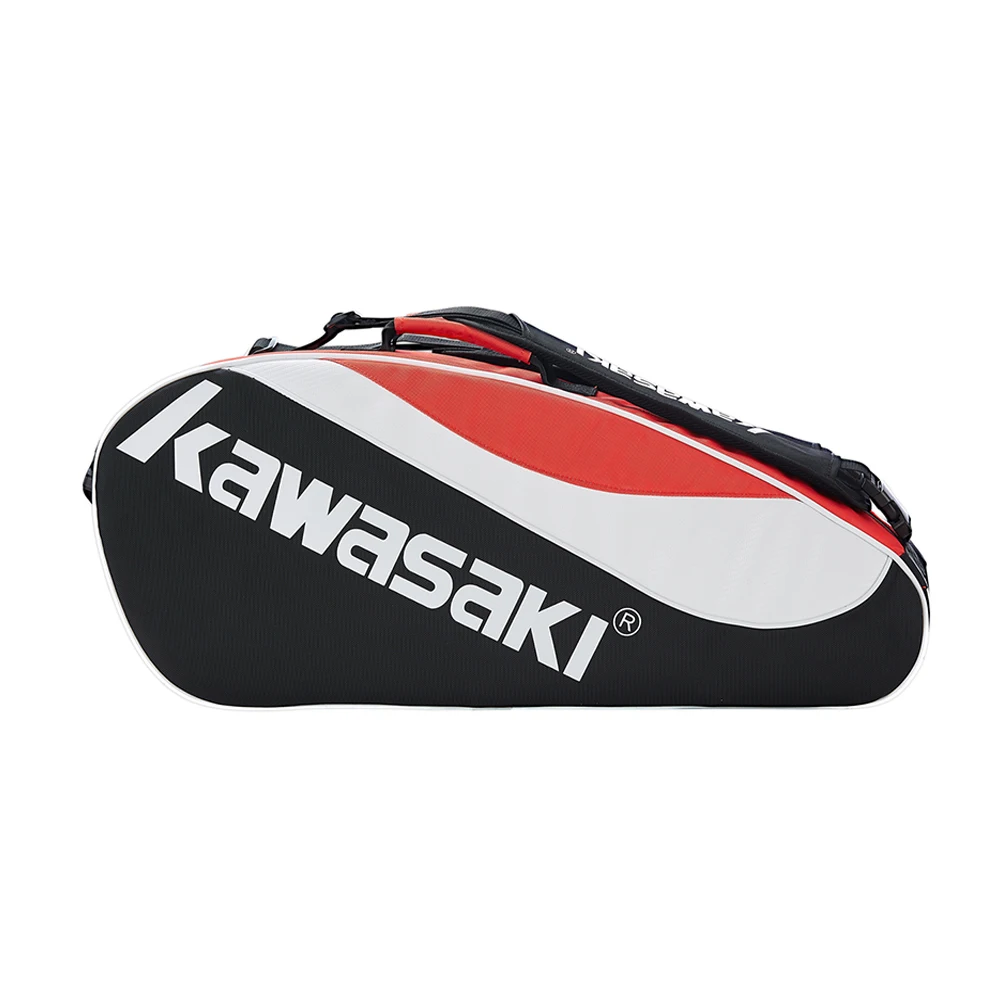 Väskor 2021 Kawasaki Badminton Bag Tennis Bag stor kapacitet Racket Sportväska för 6 badmintonracketar med två axlar KBB8685