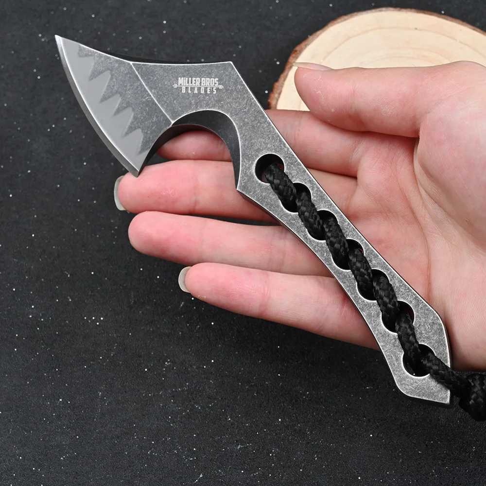 Camping Jagdmesser Hohe Qualität Mini Axt Schneidekasten Elektrische Camping Klinge Outdoor Selbstverteidigung EDC Handwerkzeug Kawaii Messer 240315