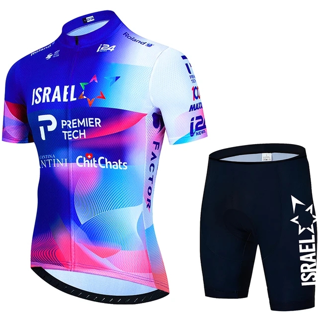 2024 ISRAELE Maglia da ciclismo Set 19D Pantaloncini da bici Kit Ropa Ciclismo MENS Estate Quick Dry BICICLETTA Maillot Abbigliamento inferiore