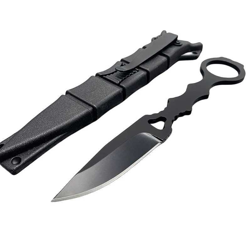 Couteaux de chasse de camping lame cool couteau de combat fixe survie outils portables couteaux de poche multifonctionnels chasse militaire tactique en plein air 240315