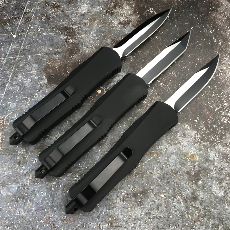 Micro A07 Klein tactisch automatisch mes 440C-mes Zinklegering handvat Zelfverdediging Jagen Gemakkelijk mee te nemen Buitenjagen Wandelen Pocket Utility Survival-mes