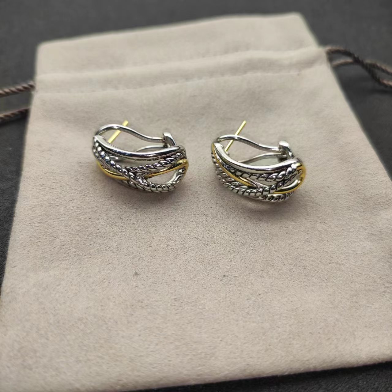 Stud perle boucles d'oreilles cerceaux en gros luxe cristal strass géométrique mode bijoux de mariage Dangle boucle d'oreille designer pour les femmes