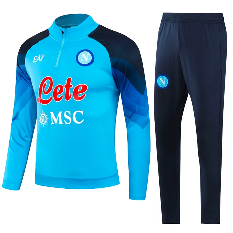 2023 Napoli AE7 D10S Training suit Long-sleeved Napoli Athletics suit Football shirt 21 22 23 24 Football Athletics suit jacket Kids kit