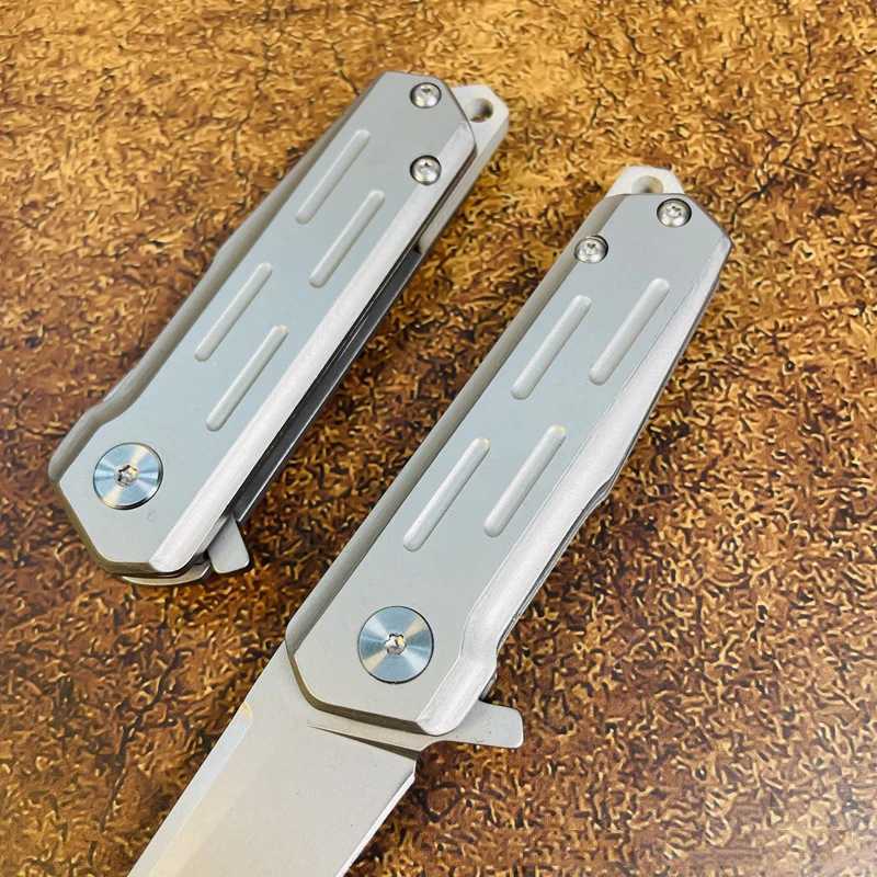 Camping Hunting Knives Steel Self Defense Miniature Knife Foldable Survival Pendant D2 Portable Keychain Utility Tool For Camping Sharp Fruit Outdoor 240315