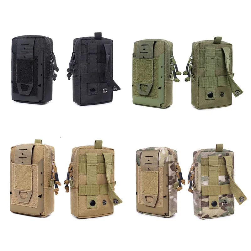 Sacs Tactique Molle pochette sac militaire taille sac extérieur gilet Pack sac à main coque de téléphone sac à dos accessoire sac EDC outil Pack pour la chasse