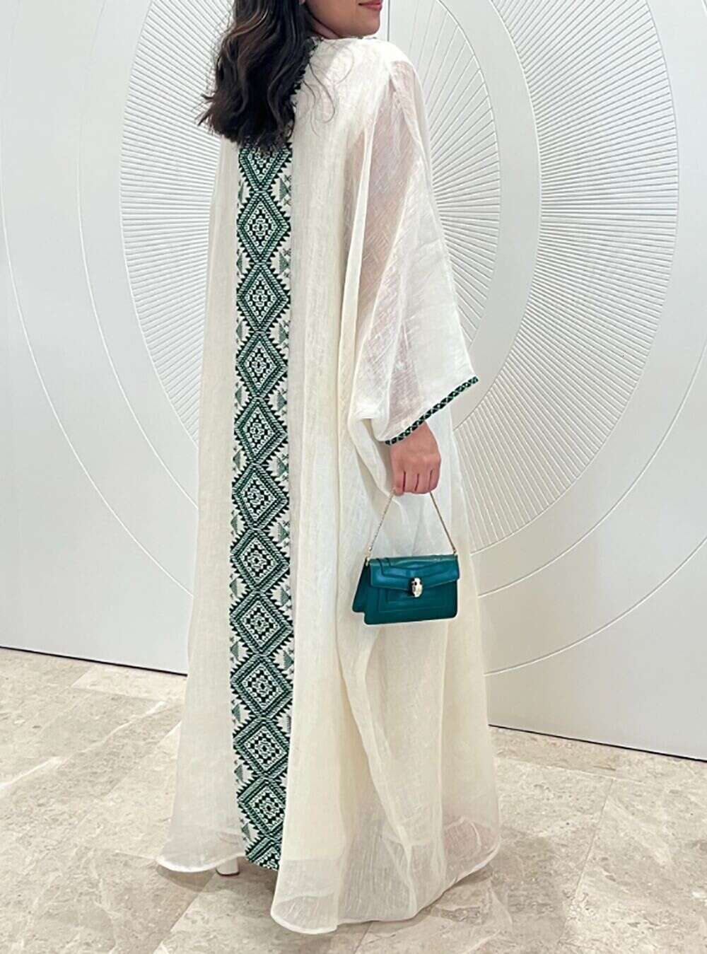 Moslimjurk Ramadan Gurban Dubai Arabische tweedelige set Midden-Oosten Turkije Slash-hals Elegant borduurwerk Mode Abaya-kleding