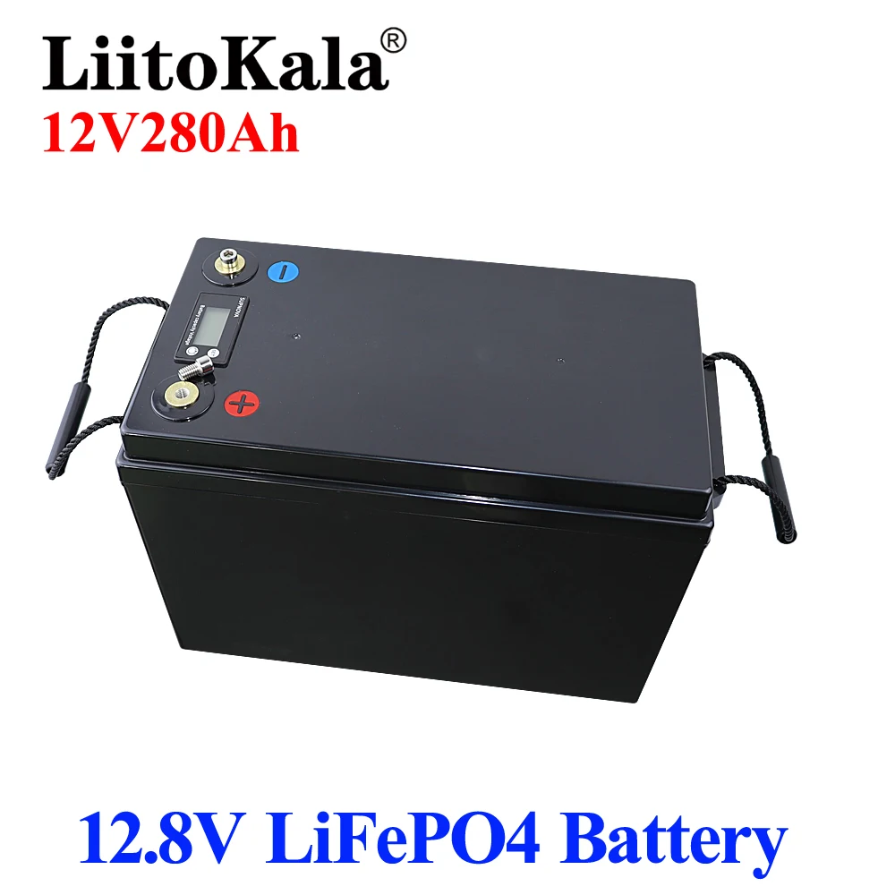 Liitokala 12V 280AH LIFEPO4 Bateria DIY 12,8V 280AH Bateria recarregável para scooter E-scooter Sistema de armazenamento de energia solar de RV