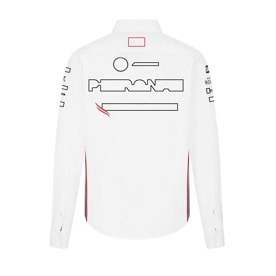 F1 2024 Team Shirt Formel 1 Racing Polo Collar Long Sleeve Shirt Driver Fans T-shirt Jersey Spring Summer Mens Shirts Tops Custom