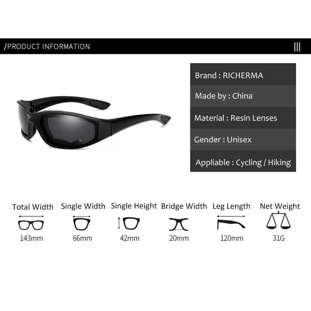 Sunglasses Outdoor Sport Summer Motorcycle Men Anti-Glare Yellow Eye Protection Night Vision Glasses Women Hiking Climbing ldd240313