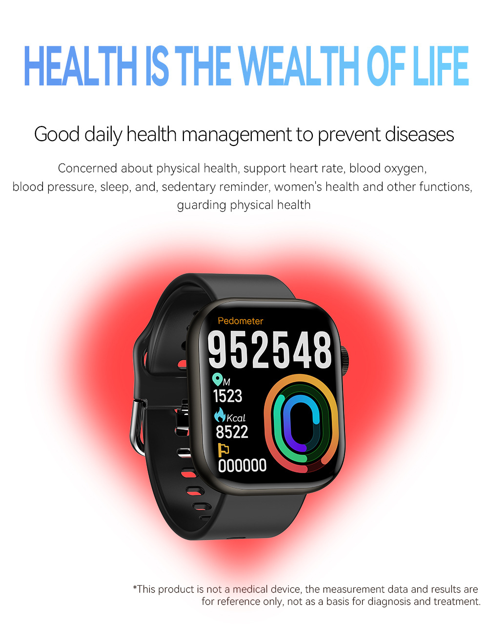 Montre intelligente fréquence cardiaque pression artérielle moniteur de santé suivi du sommeil rythme cardiaque oxygène sanguin écran 2.01 pouces J02 montre-bracelet intelligente de sport portable IPX7 étanche