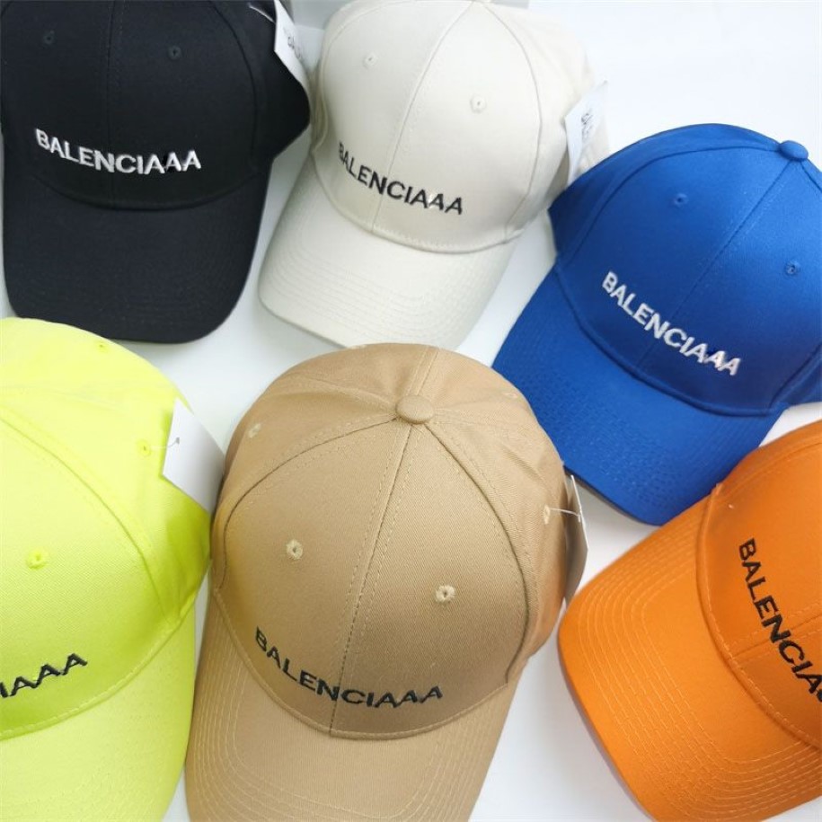 Top Caps Tasarımcı Beyzbol Kapağı Erkek Kadın Moda Şeker Düz Renk Casquette Çift Mektup Nakış Outdoor251i