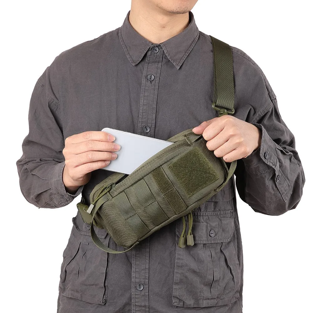 Sacos tático molle peito saco 1000d edc bolsa de ombro esportes ao ar livre bolsa crossbody acampamento caça daypack utilitário bolsa caso telefone