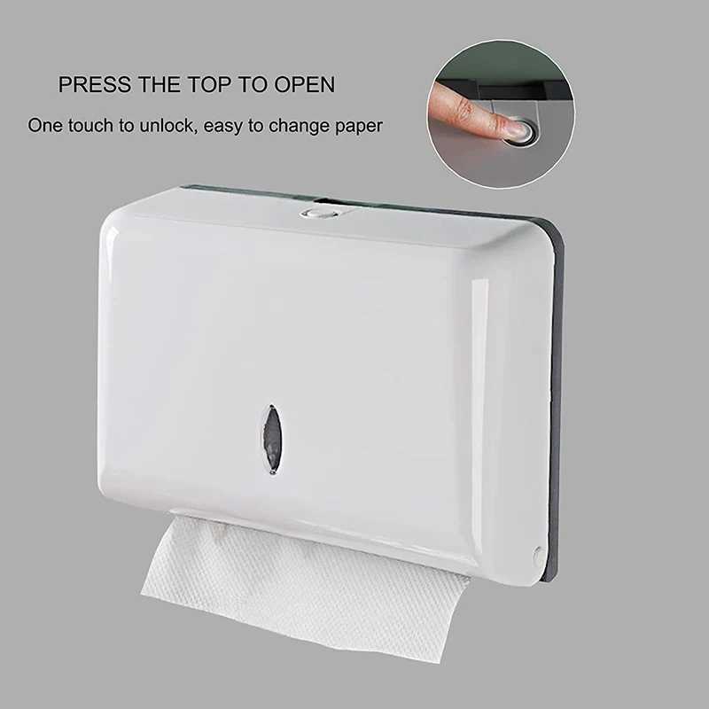 Suportes de papel higiênico Punch Free Tissue Dispenser Mão Limpando Caixa de Papel Montado na Parede Gaveta de Papel Higiênico Banheiro Papel Toalha Armazenamento Racs 240313