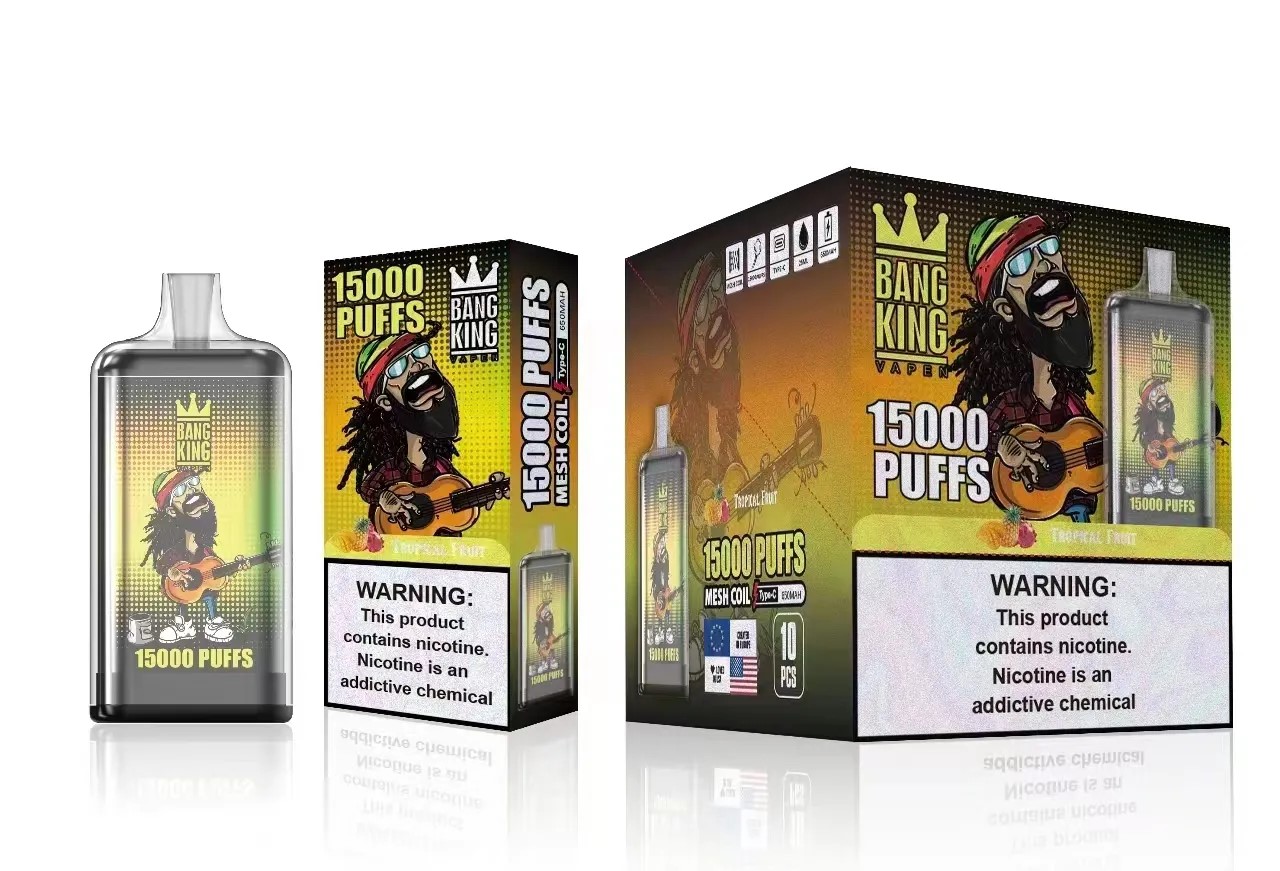 Originale Bang King 15000 Puff Sigarette elettroniche usa e getta Puff 15000 Vape Pen 25 ml Pod 850 mAh Ricaricabile Vaper Bang Batteria Vapers 15K desechable Puff 15K sneakers