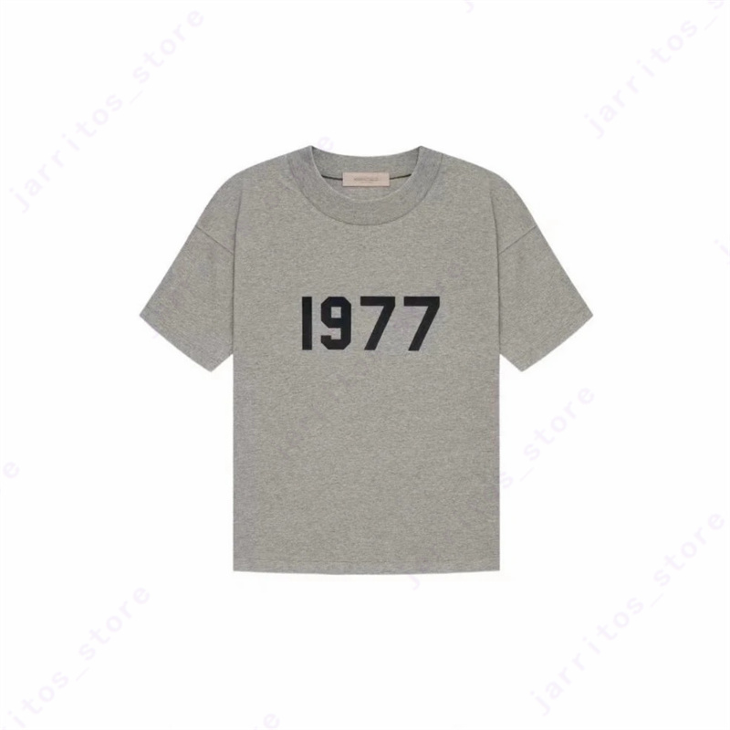 EssentialTshirt Tasarımcı EssentialSweatshirts Erkekler En İyi Moda Gömlek T-Shirt Ess Kısa Kollu Sis 1977 3D Mektup Gevşek Erkek Essentialsweatshirts