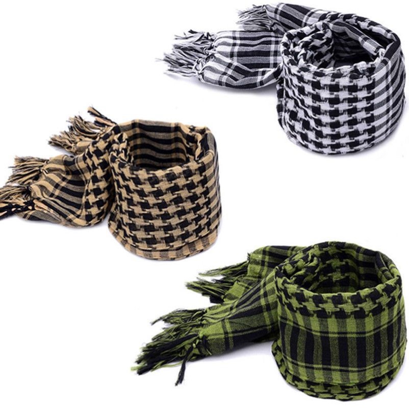 3 färger Lätt Tassel Arab Desert Shemagh Keffiyeh Scarf Wrap Worthy301V