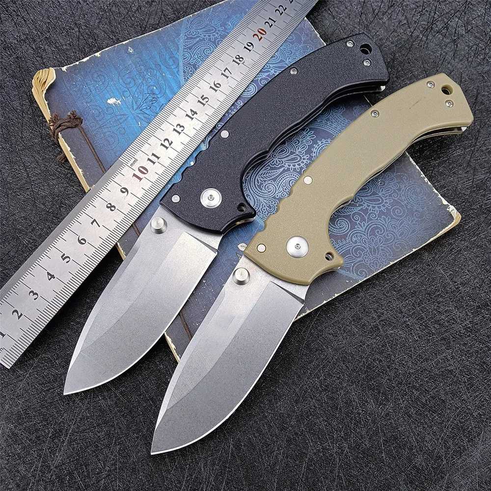 Noża polowań na kemping taktyczny stalowa nożyczka stalowa AUS-10A for Hunting Men Składanie noża kempingowego Survive EDC Manual Defense Tools Folder 240315