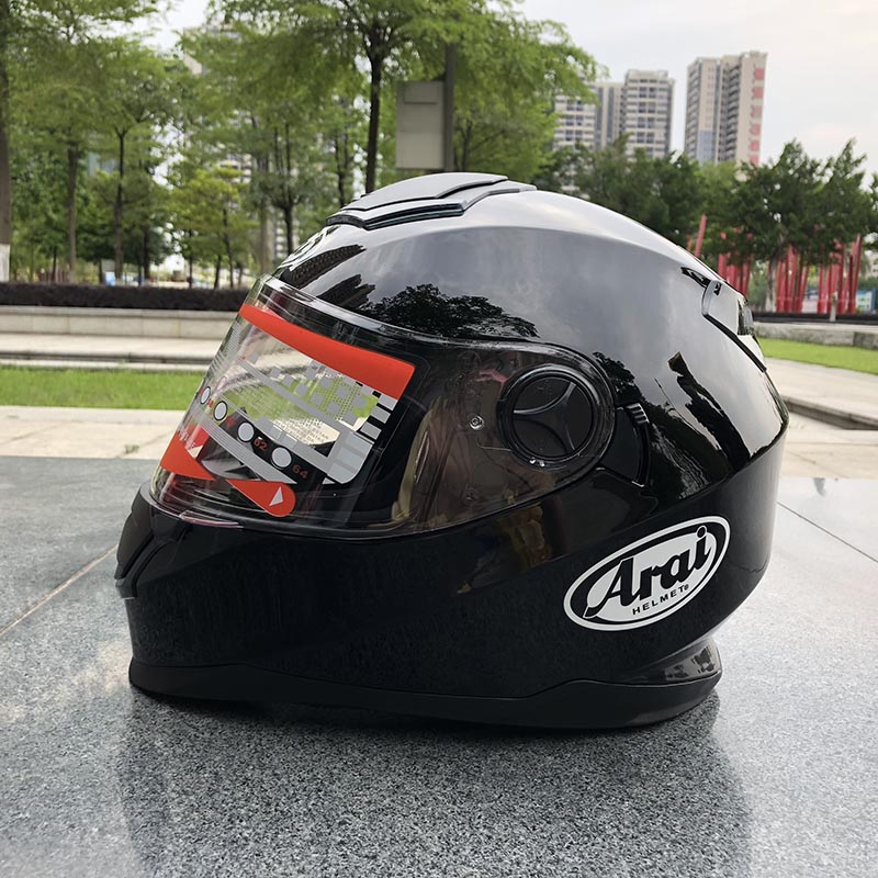 Ara I Glossy Black Dual Visors Full Face Helmet Off Road Racing Motocross Motorcykelhjälm