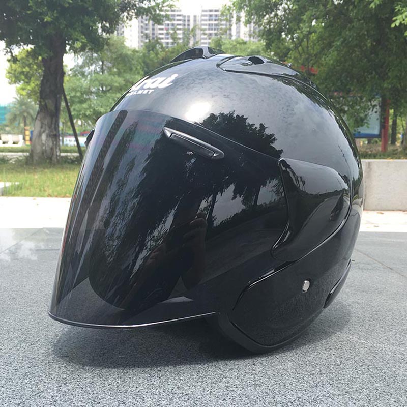 ARA I RAM 3 black 3/4 Open Face Helmet Off Road Racing Motocross Motorcycle Helmet