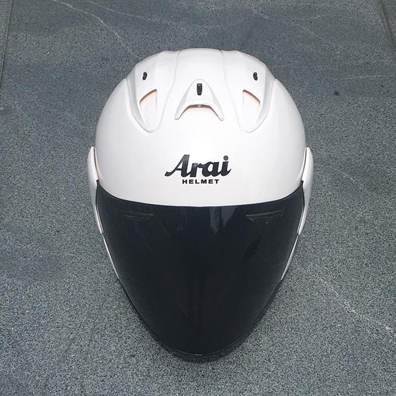 ARA I RAM 3 blanc 3/4 casque ouvert hors route course Motocross casque de moto