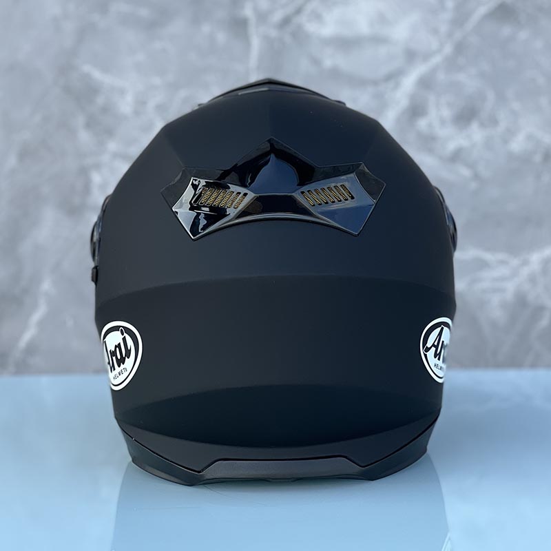 Casco integrale ARA I nero opaco con doppia visiera Casco moto fuoristrada da motocross