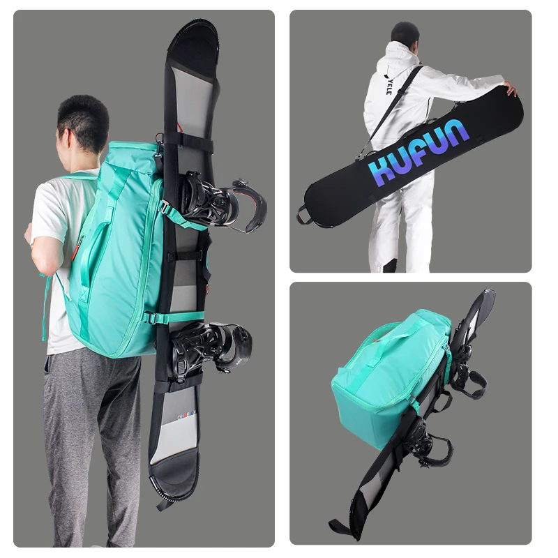 Väskor snowboardsäck ryggsäck skyddande brädet täcker skidåkning skrapbeständig platta hudpåse fodral bär snösporter