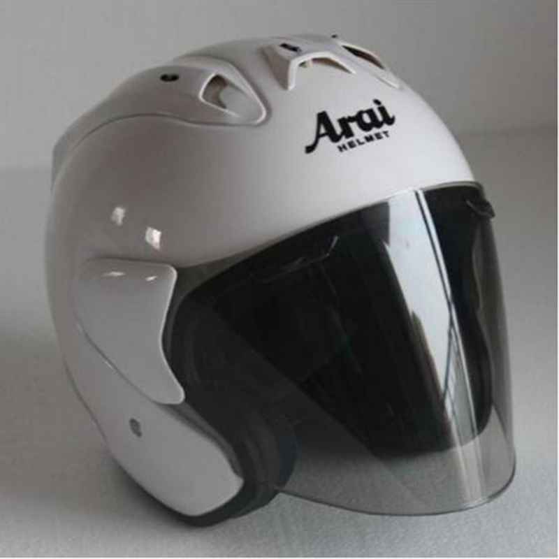 ARA I RAM 3 blanc 3/4 casque ouvert hors route course Motocross casque de moto