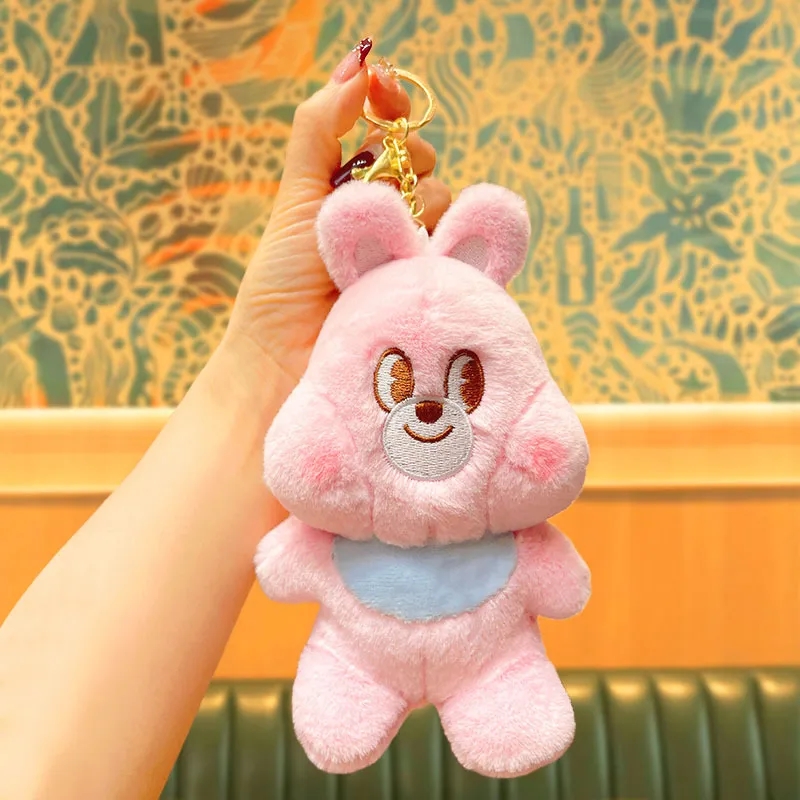 Großhandel Mode Promotion Custom Plushie Doll Mini Cute Bear Schlüsselanhänger 2024