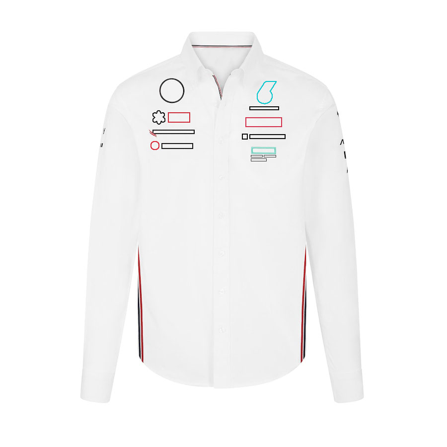 F1 2024 Team Shirt Formel 1 Racing Polo Collar Long Sleeve Shirt Driver Fans T-shirt Jersey Spring Summer Mens Shirts Tops Custom