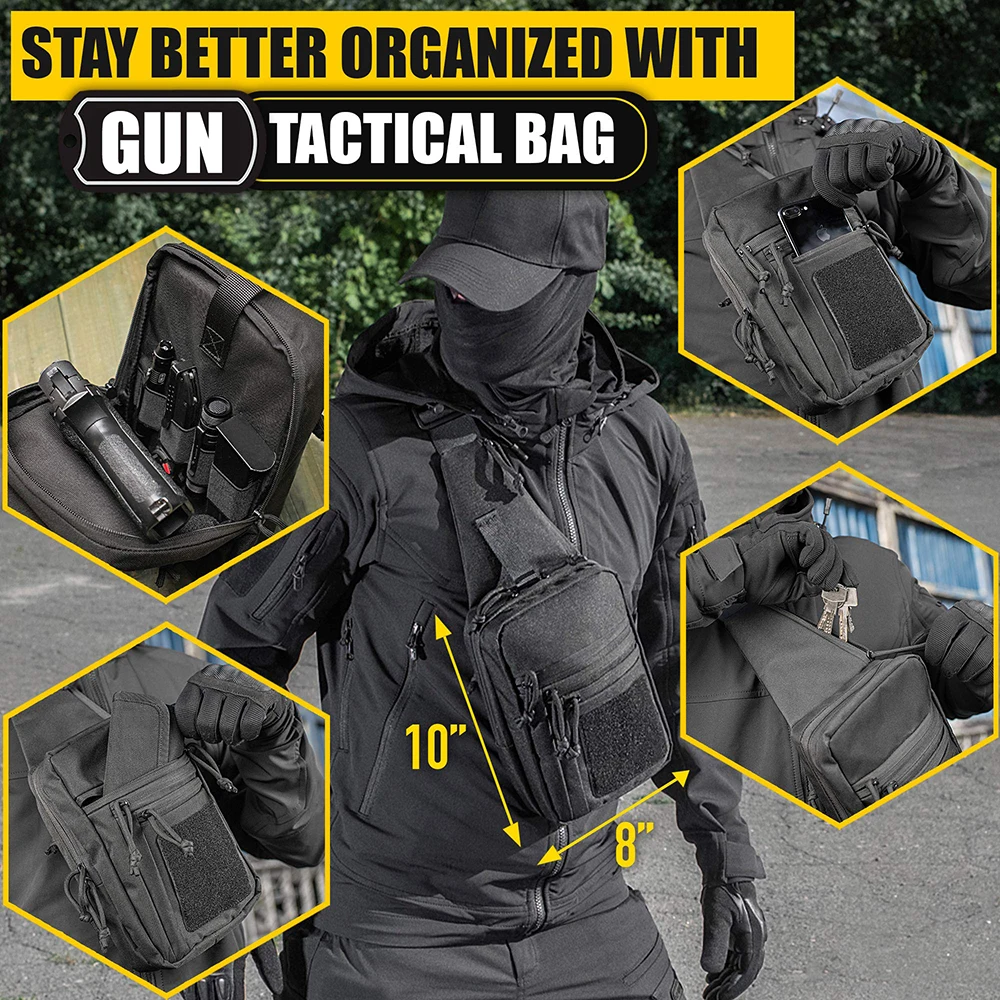 Taschen Taktische Umhängetasche Militär Verdeckte Pistole Holster Pistole Tragetasche Pistole Halter Tasche Für Outdoor Camping Jagd EDC Pack