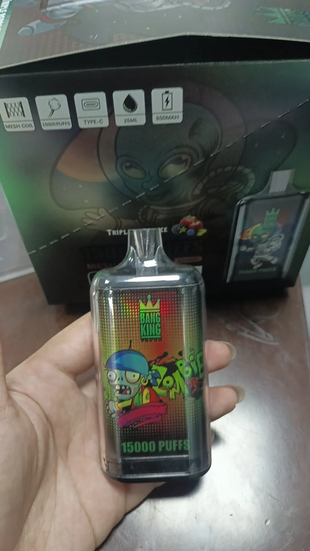 Originale Bang King 15000 Puff Sigarette elettroniche usa e getta Puff 15000 Vape Pen 25 ml Pod 850 mAh Ricaricabile Vaper Bang Batteria Vapers 15K desechable Puff 15K sneakers