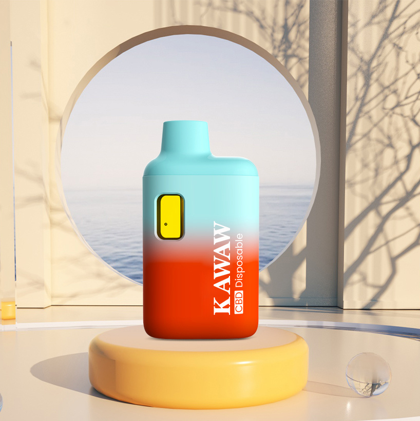 KAWAW Einweg-Kartuschengerät mit leerem 1-ml-Pod und tragbarem Box-Design für dickes Öl