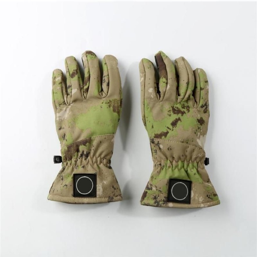 秋の冬の新しいメンズ5本の指の手袋カモフラージ屋外スキー戦術手袋温水防水性ライディングトレーニング305Q