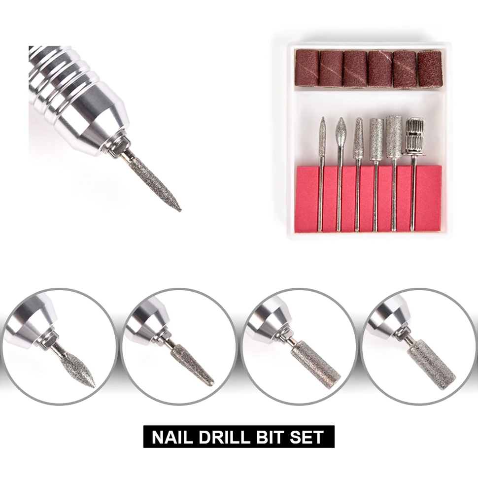 Kits Electric Nail Drill Jd400 Eu Warehouse 30000rpm Powerful Manicure and Pedicure File Kit Tool with Milling Cutters