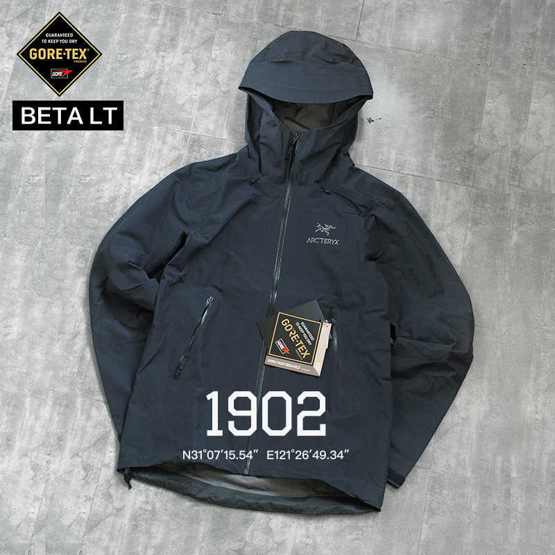 Designer Aarcterys da uomo Giacche con cappuccio Aarcterys Beta Lt Gore Tex Giacca rigida impermeabile esterni US45