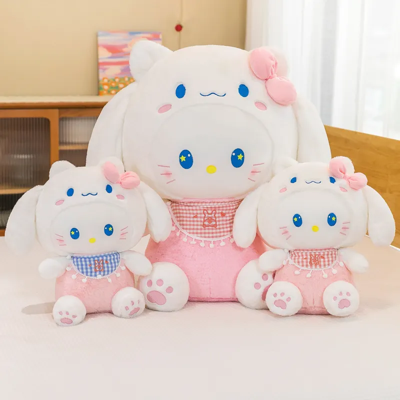 Wholesale cute napkin bunny plush doll machine Children`s game playmate Holiday gift doll machine prizes