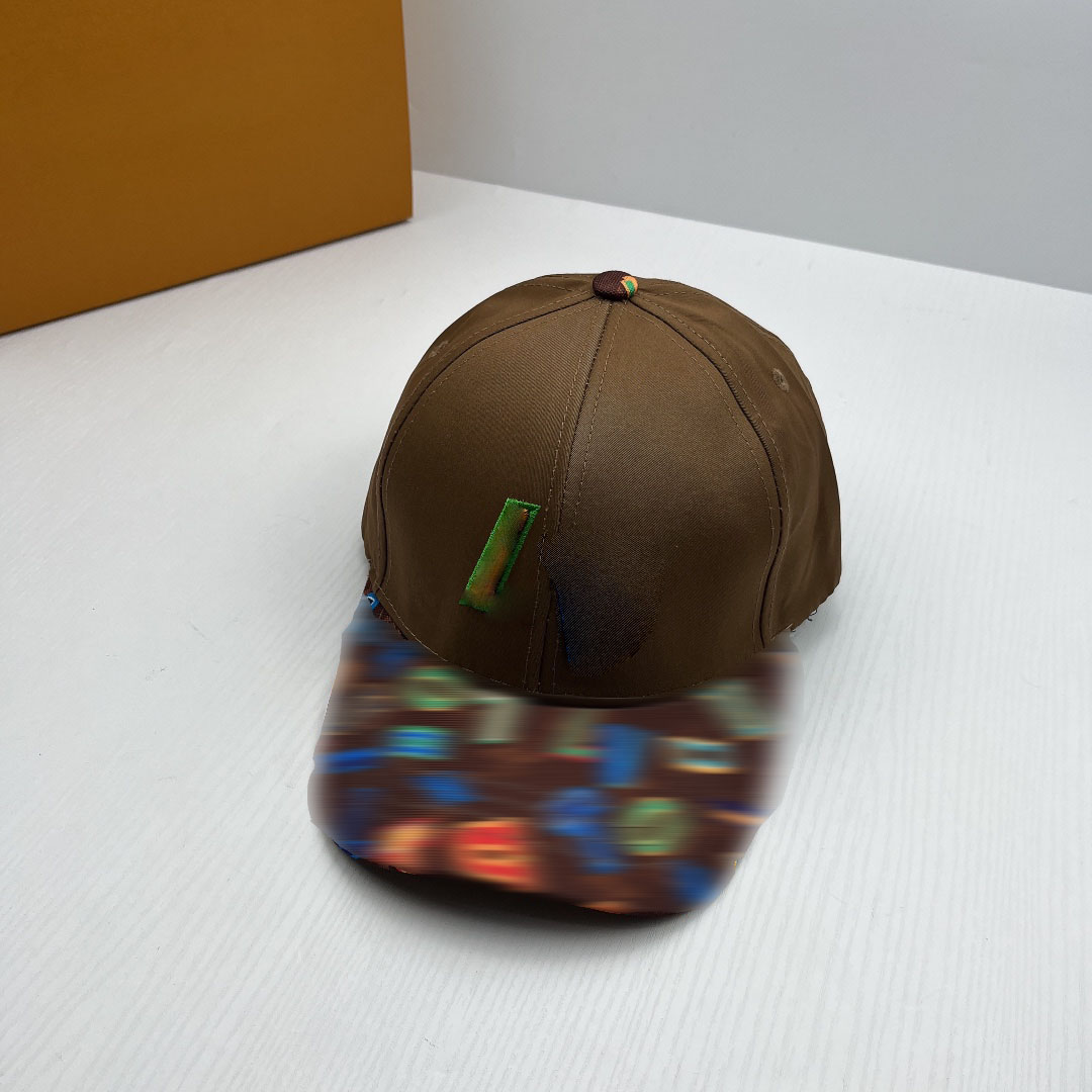 Casquette de baseball brodée de lettres minimalistes avec imprimé à bord, chapeau de créateur jeune et décontracté, chapeau réglable, casquette de camionneur à la mode