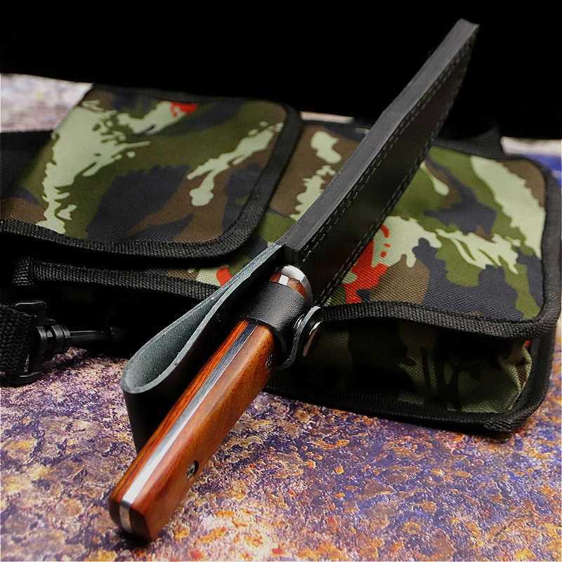 Camping Hunting Knives Japanese Outdoor Knife Straight Fishing Kniv Jungle Hunting Knife Outdoor Sharp Knife Tactical Cutting Bone Cutting Machine 240312