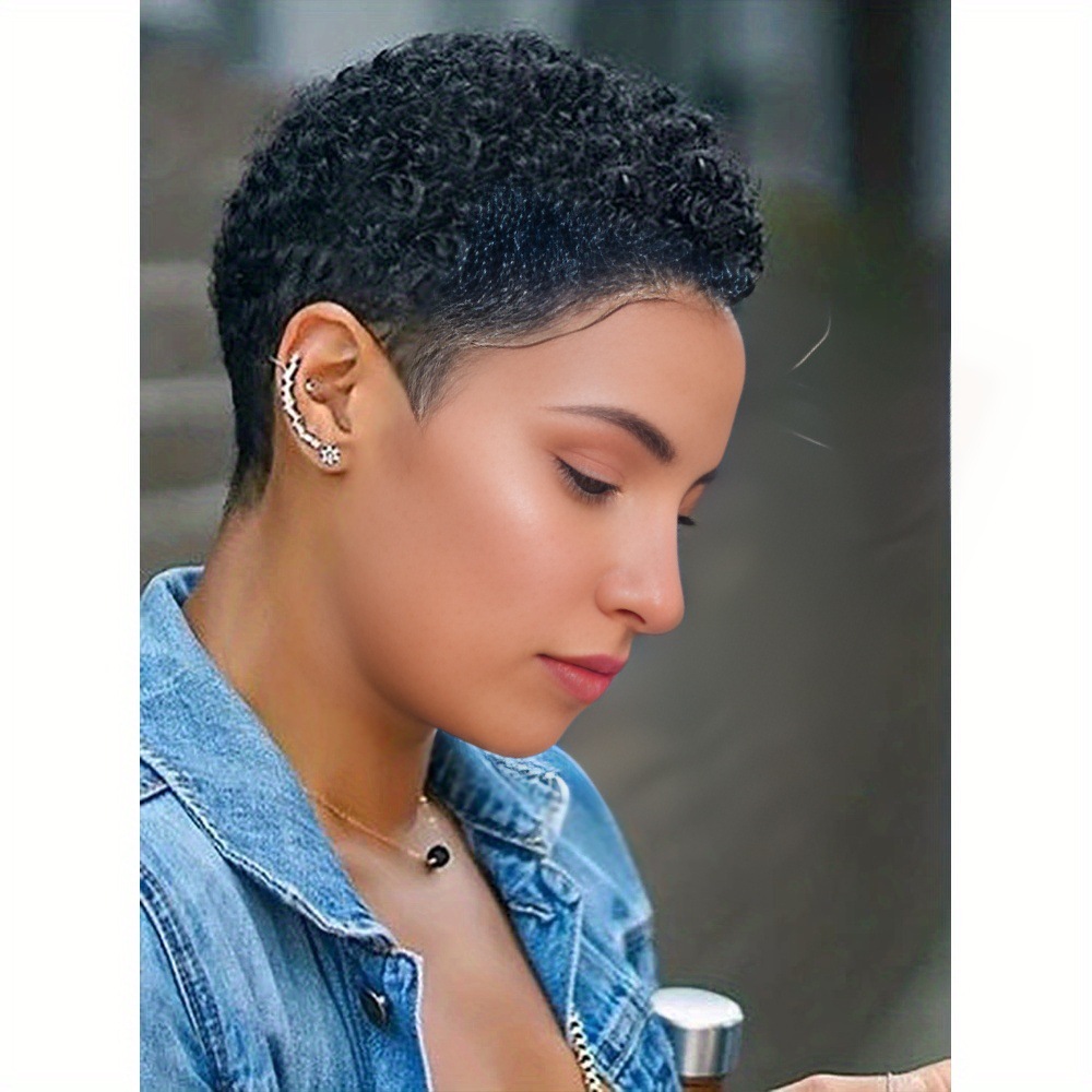 Braided Verdor Very Short Wig For Black Woman Human Hair Afro