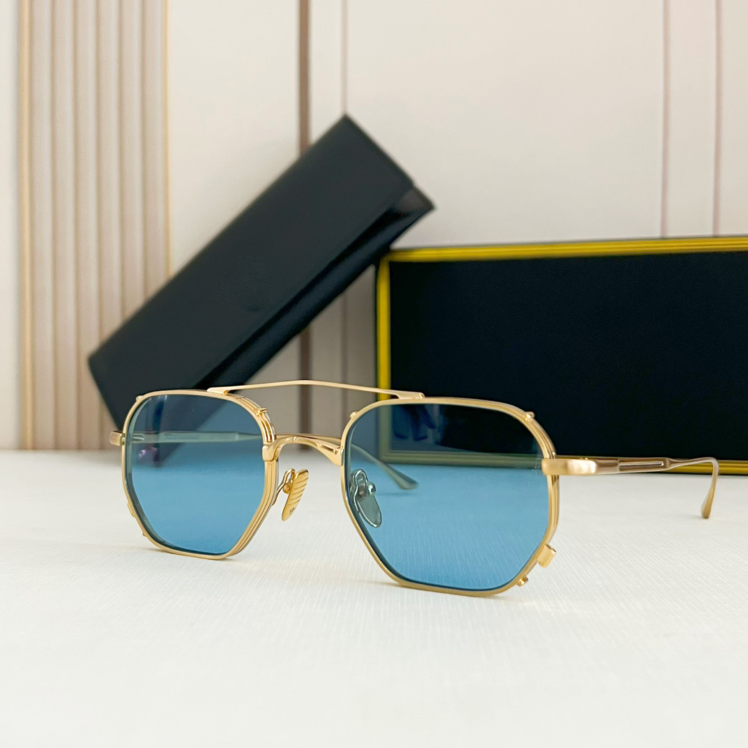 LUXE designer zonnebrillen voor mannen vrouwen metalen MARB frame beroemd merk uv400 beschermende lenzen originele zonnebril populaire outdoor OEM ODM retro brillen