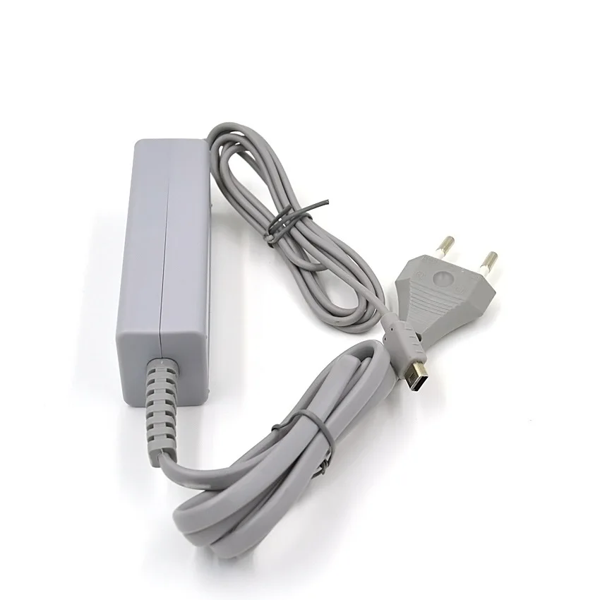Хит продаж, сменный адаптер питания для зарядки в США/ЕС, шнур питания, адаптер переменного тока, зарядный кабель, совместимый с геймпадом Nintendo WiiU