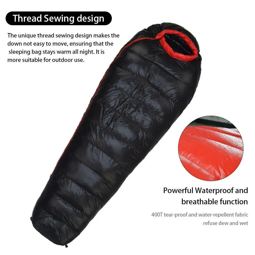 Gear Keep Warm Sleeping Bag Ultralight Backpack Down Sleeping Bag Waterproof For Hiking Camping Emergency Warm Sleeping Bag