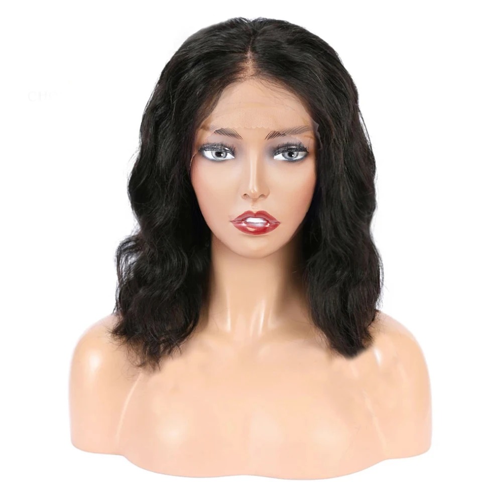 Body Wave 8 To 16 Inch Short Wig T Part Human Hair Lace Bob Wigs Pre Plucked Indian Remy Human Hair Bob Wigs for Women