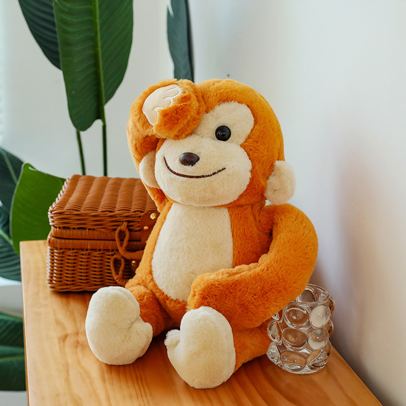 Utländsk handel Hot Selling Forest Shye Hide and Seek Cat Series Plysch Toy Doll Frog Duck Monkey Panda Doll Present