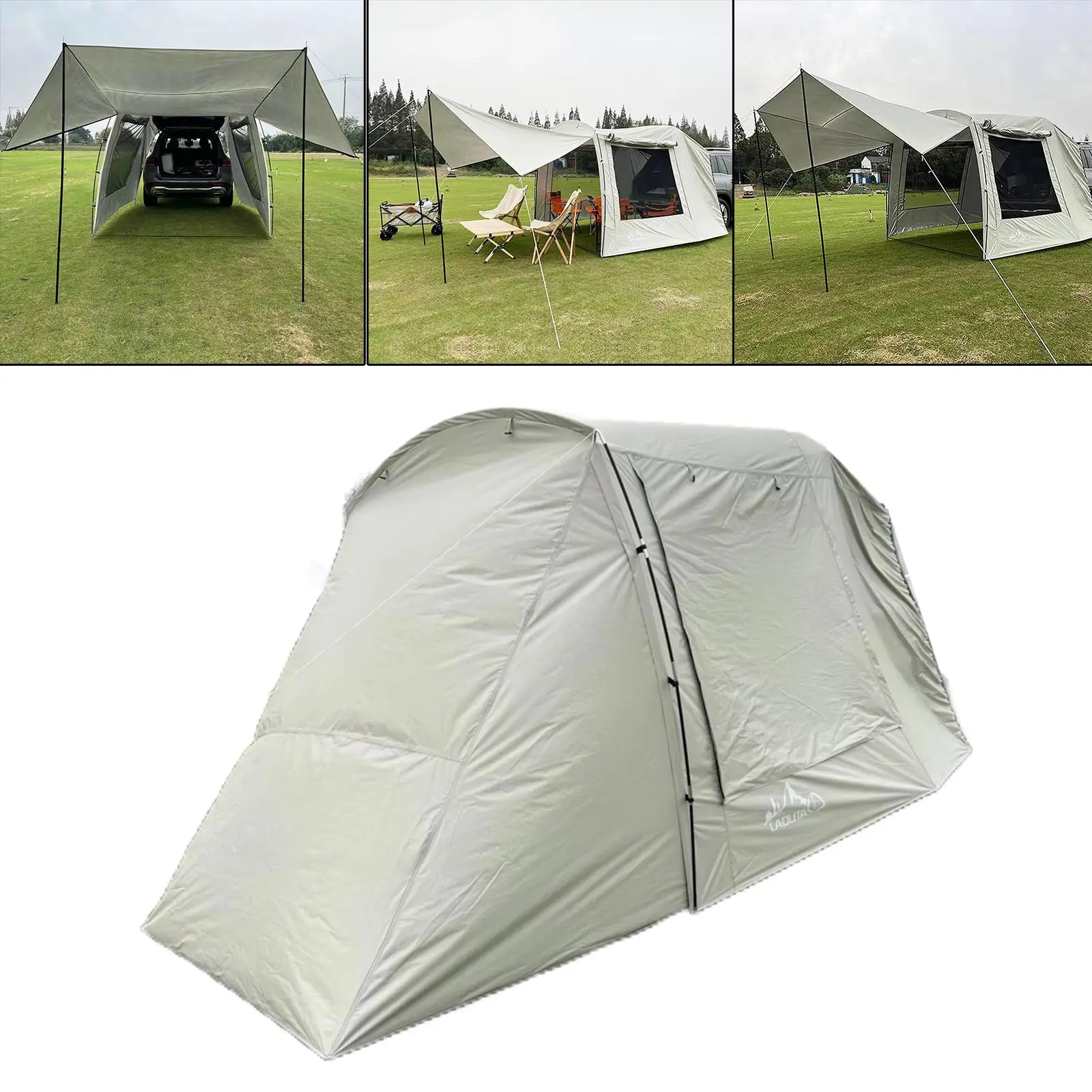 Shelters Auto Achtertent Uitbreiding Waterdichte Trailer Tent Camping Shelter Luifel Kofferbak Tent voor Outdoor Tour Barbecue Picknick