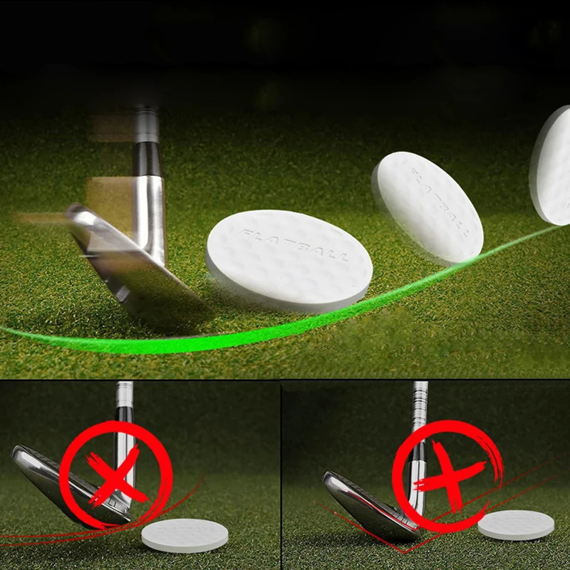 Golf Swing Trainer Plat Light Practice Balls intérieur en plein air Aids pour les clubs de fer Drop 240228